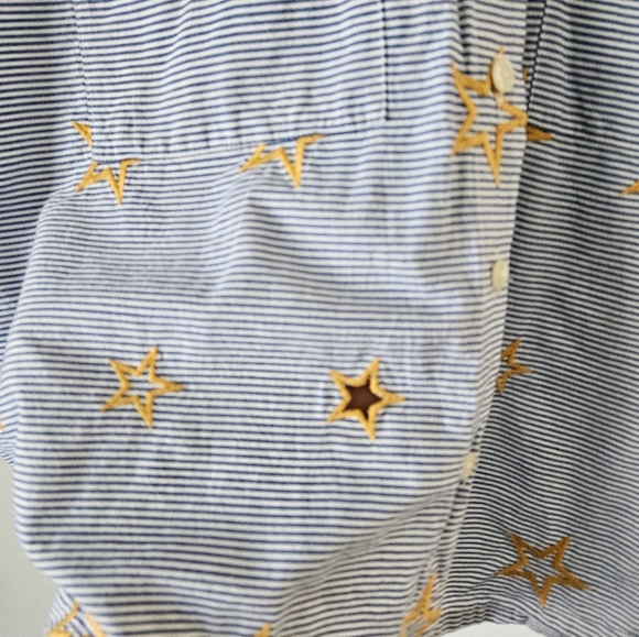 Madewell stars and stripes seersucker short sleeve button down - Picture 2 of 8